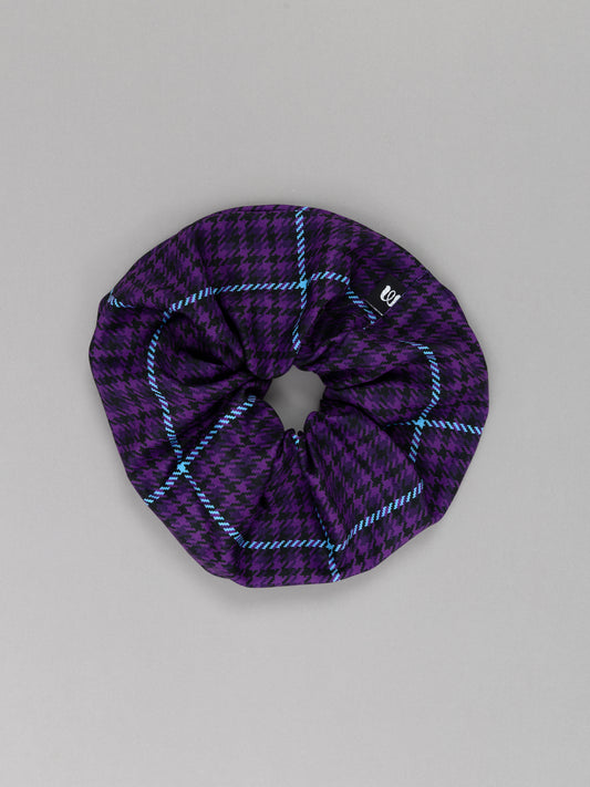 SCRUNCHIE - CHECK PURPLE