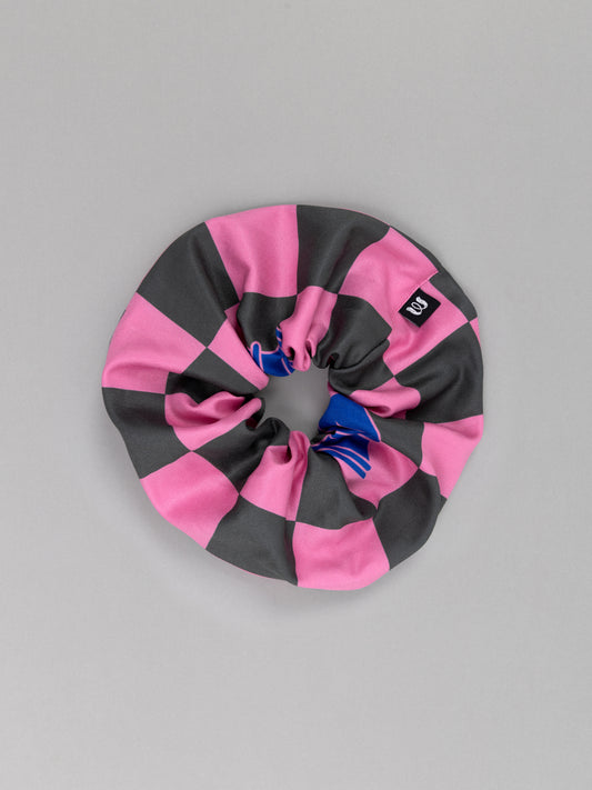 SCRUNCHIE - CHESS PINK