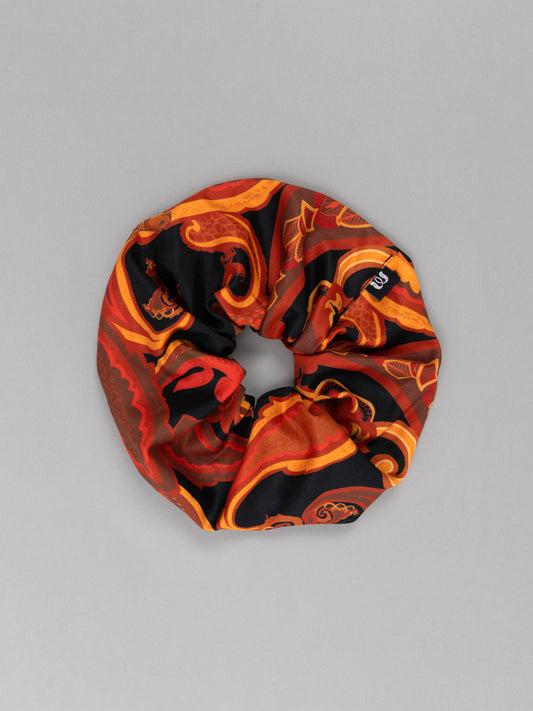 SCRUNCHIE - PAISLEY BLACK