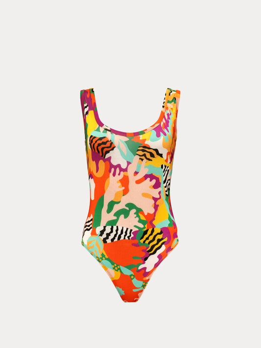 JERSEY BODYSUIT - PSYCHEDELIA GREEN