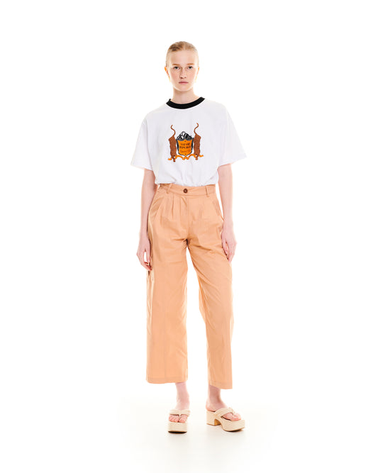 TAPERED CARGO PANTS - BEIGE