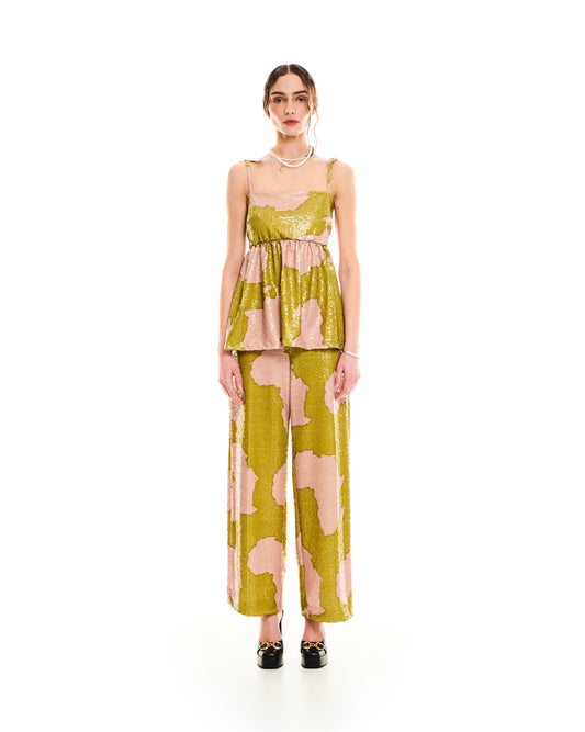SEQUIN PANTS - AFRICA
