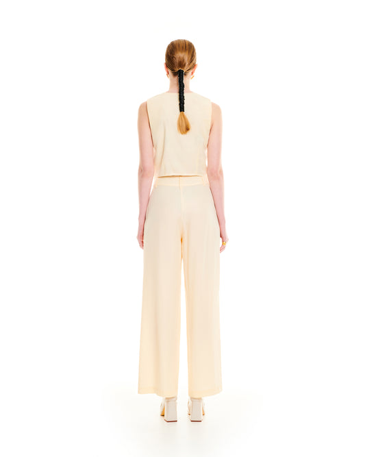 WIDE-LEG PANTS - IVORY