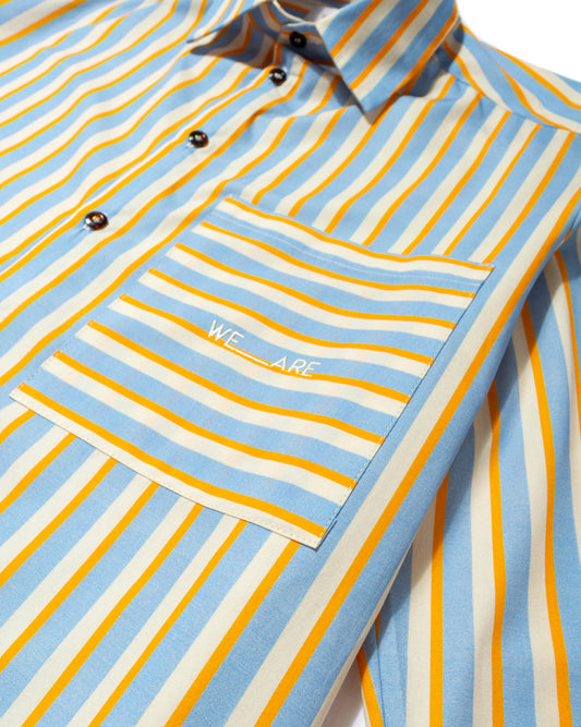 COTTON SHIRT STRIPES BLUE