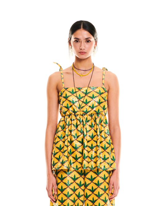 SEQUIN TOP - ANANAS