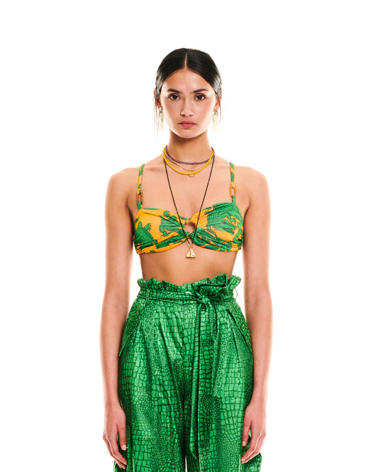 BIKINI-STYLE JERSEY TOP - ALLIGATORS ORANGE