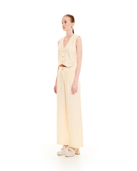 SHORT VEST - IVORY