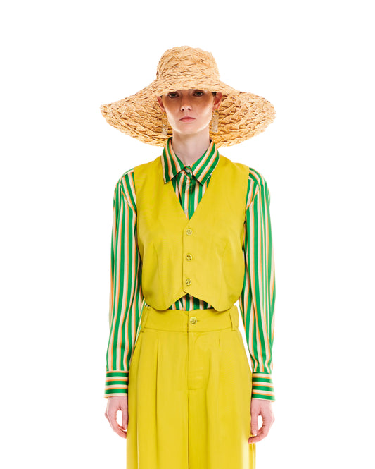 SHORT VEST - LIME