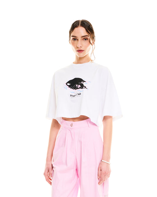 BOX CROP T-SHIRT - HIPPO