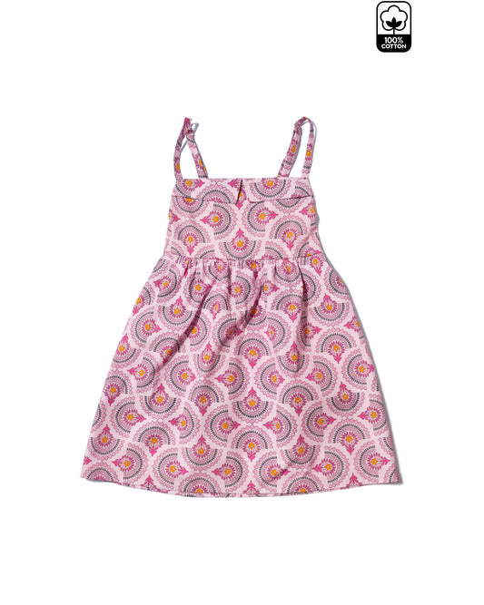 SMALL COLLAR DRESS CACTUS PINK