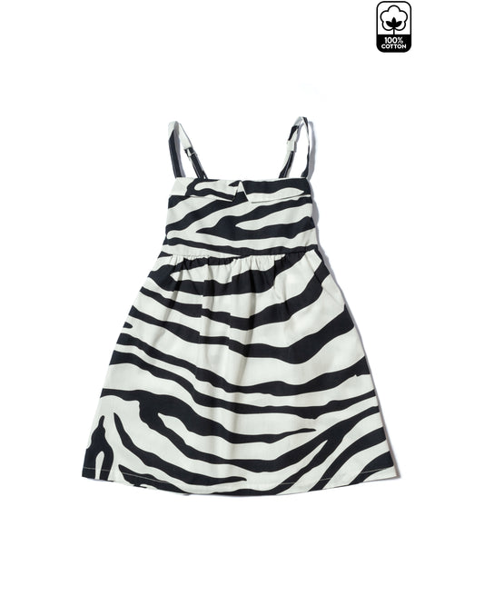 SMALL COLLAR DRESS ZEBRA