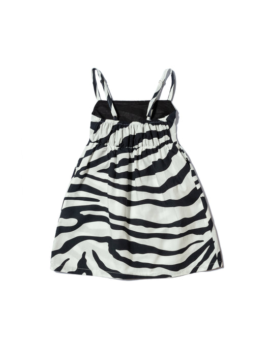 SMALL COLLAR DRESS ZEBRA
