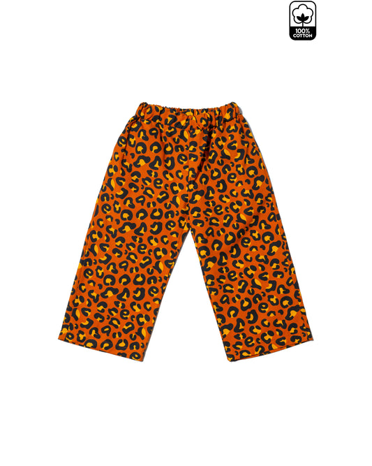 UNISEX ELASTICATED-WAIST PANTS LEOPARD LOGO
