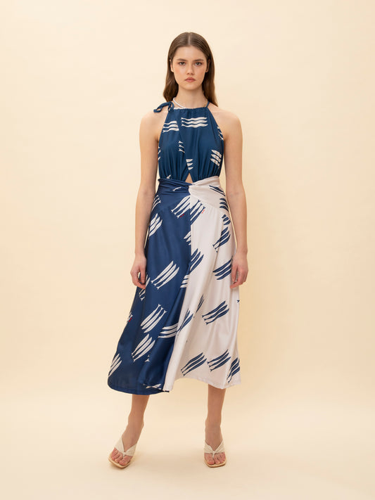 KNOTTED TWISTED JERSEY SKIRT SARDELES