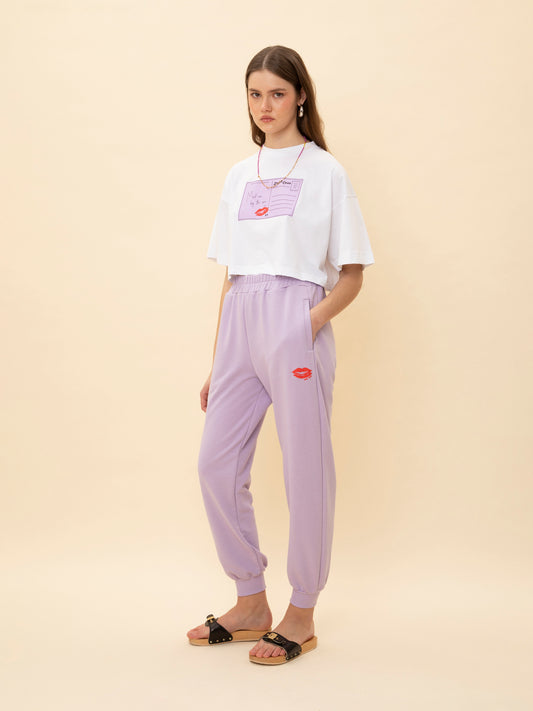 TRACK PANTS LILAC