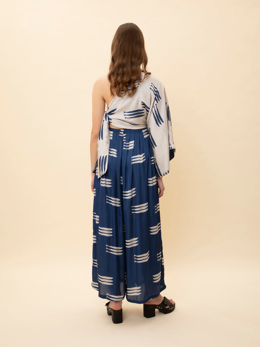FULLY PLEATED PRINTED PANTS SARDELES