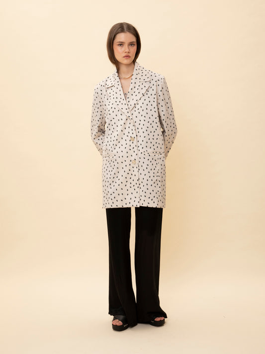 OVERSIZED BLAZER KARPOUZI IVORY