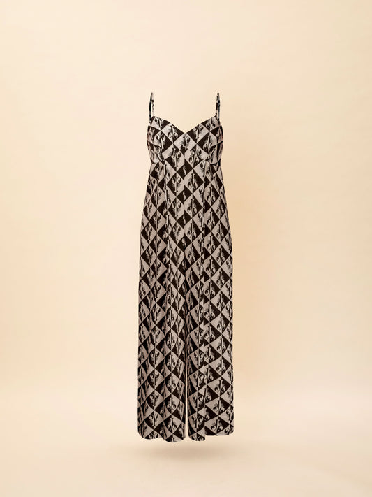 SWEETHEART NECKLINE JUMPSUIT LOBSTER