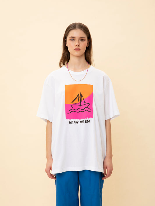 OVERSIZED T-SHIRT WE ARE THE SEA