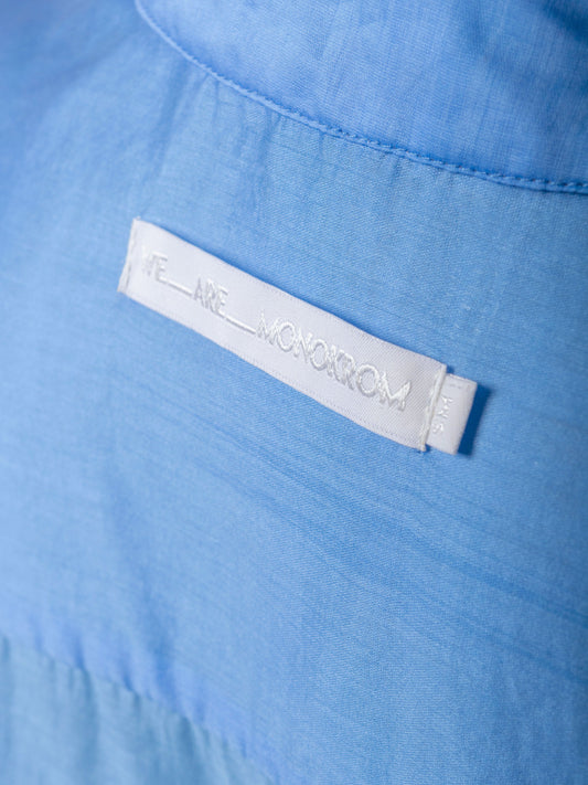 LONG-SLEEVE CHIFFON SHIRT SKY BLUE
