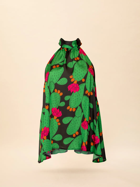 OPEN-BACK HALTER-NECK TOP FRAGKOSYKA