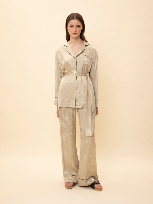 JACQUARD PAJAMA SHIRT