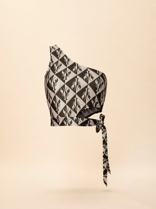 ONE-SHOULDER TOP LOBSTER