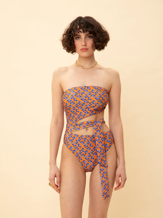 CUT-OUT SWIMSUIT BLUEBERRIES