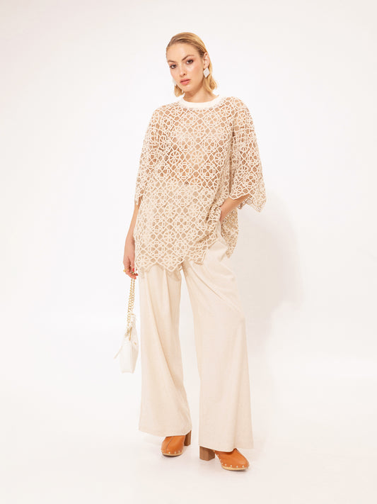 LINEN PANTS BEIGE