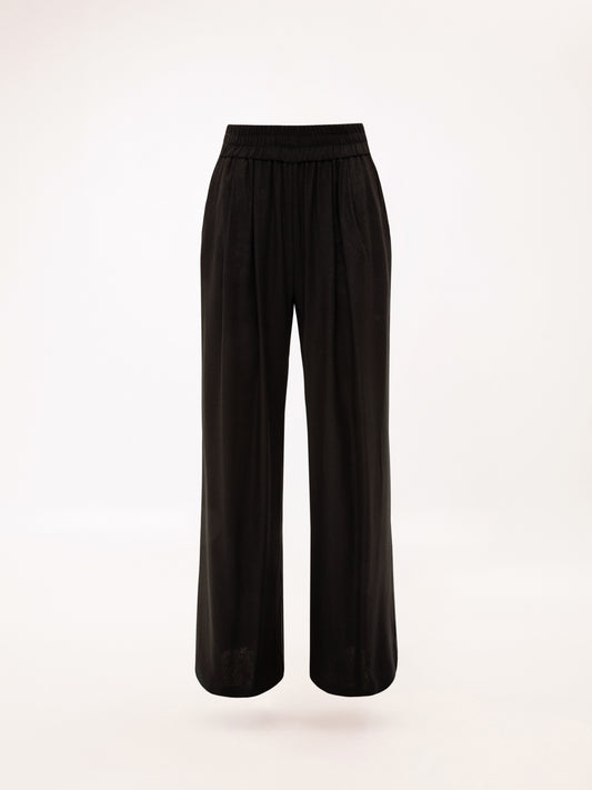 LINEN PANTS BLACK