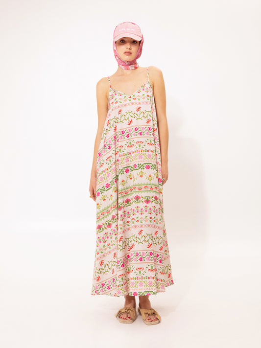 A-LINE MAXI DRESS FOLKLORE