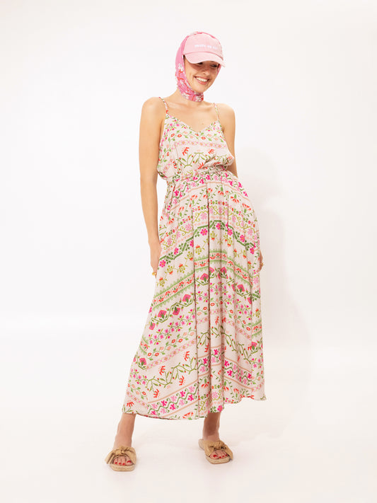 A-LINE MAXI DRESS FOLKLORE