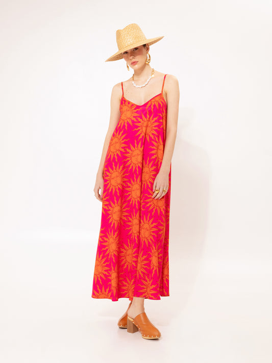 A-LINE MAXI DRESS SUNS