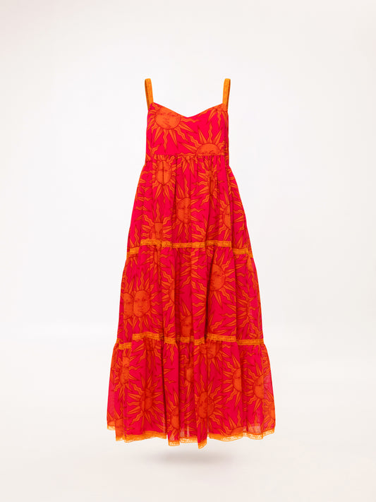 TIERED MIDI DRESS SUNS