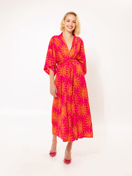 WRAP-AROUND KAFTAN DRESS SUNS
