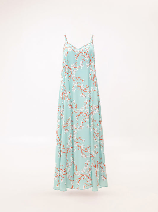 A-LINE MAXI DRESS AMIGDALIA TEAL