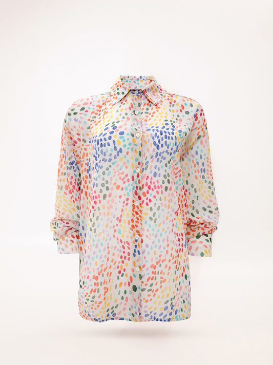 LONG-SLEEVE CHIFFON SHIRT VOTSALA