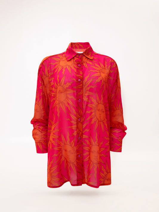 LONG-SLEEVE CHIFFON SHIRT SUNS