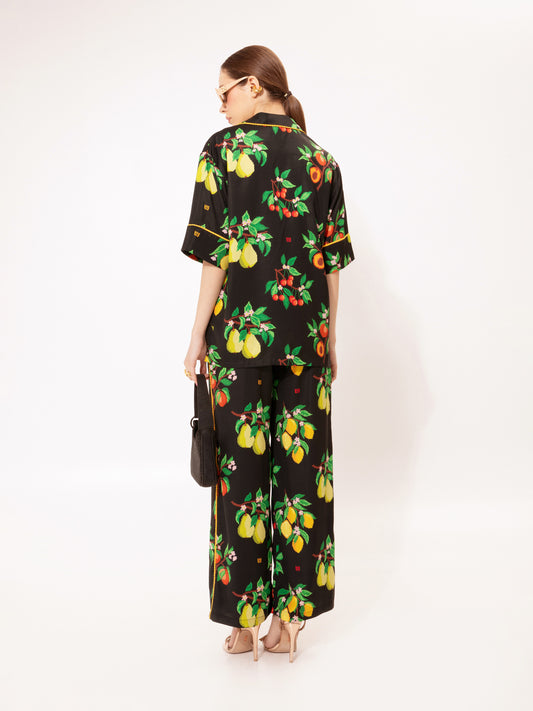 PAJAMA SATIN PANTS FRUITS
