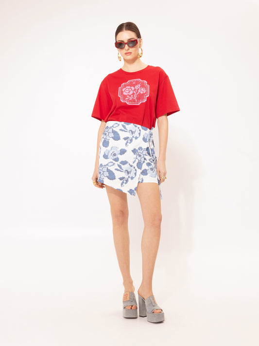 OVERSIZED T-SHIRT KENTIMA RED