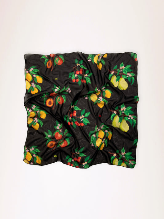 CHIFFON SCARF FRUITS