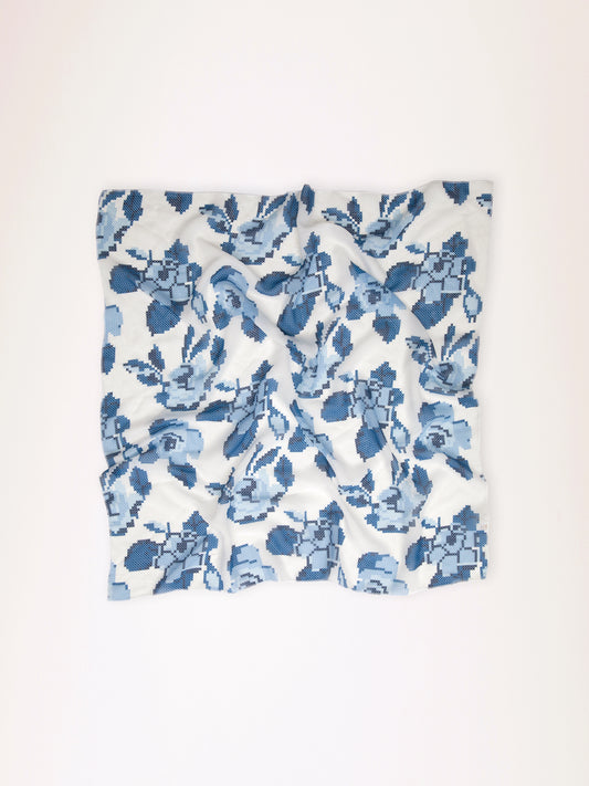 CHIFFON SCARF KENTIMA BLUE