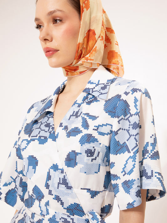 CHIFFON SCARF KENTIMA ORANGE