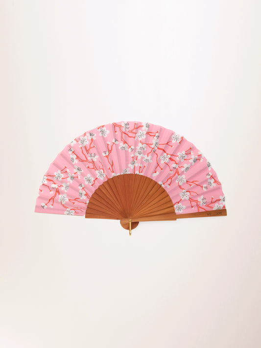 HANDMADE HAND FAN AMIGDALIA PINK