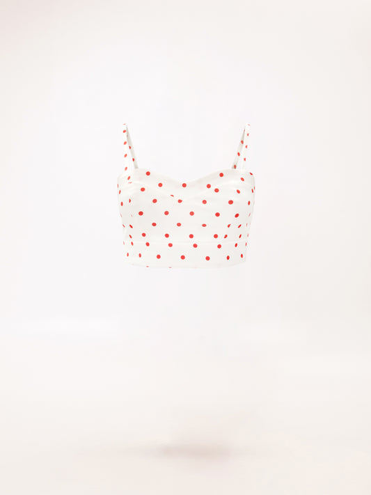 BUSTIER TOP POUA WHITE