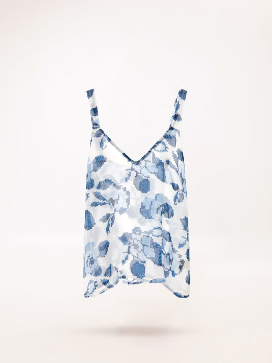 CHIFFON TOP KENTIMA BLUE