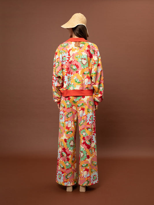 FUTTER TRACK PANTS - POPPIES