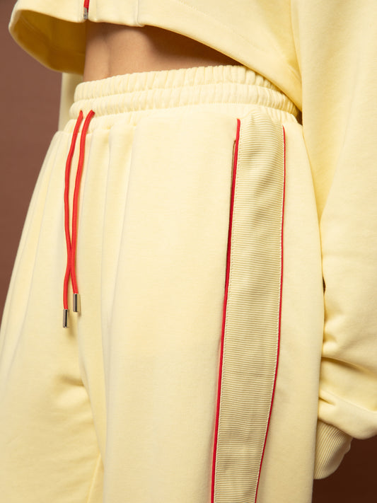 FUTTER TRACK PANTS - YELLOW