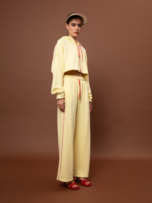 FUTTER TRACK PANTS - YELLOW