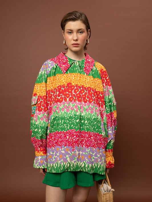 SHORT TRENCH COAT - GARDEN